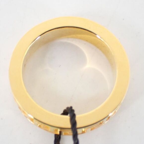 Versace Gold Greca Greek Key Ring Size 7.25 NEW w/ Box - Picture 3 of 3